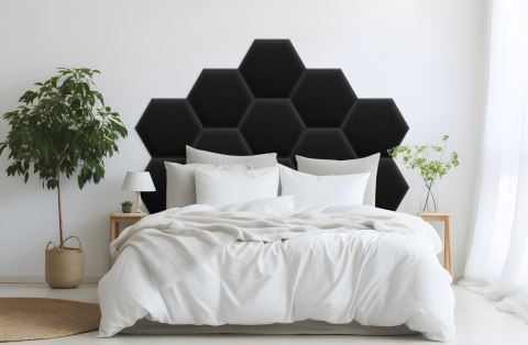 Panel Tapicerowany Magic Velvet Czarny Panel Tapicerowany Magic Velvet Czarny
