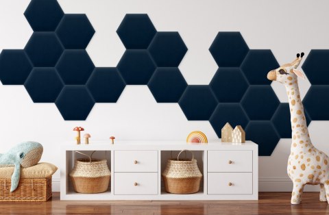 Panel Tapicerowany Magic Velvet Granatowy Panel Tapicerowany Magic Velvet Granatowy