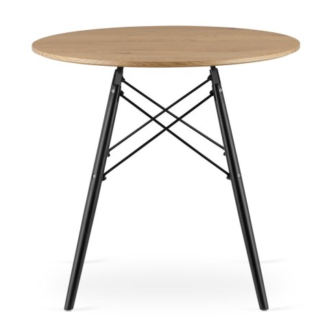 Stół TODI Okrągły 80cm - dąb Stół TODI Okrągły 80cm - dąb