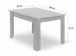 Stół NP 120x80 Artisan nogi czarne